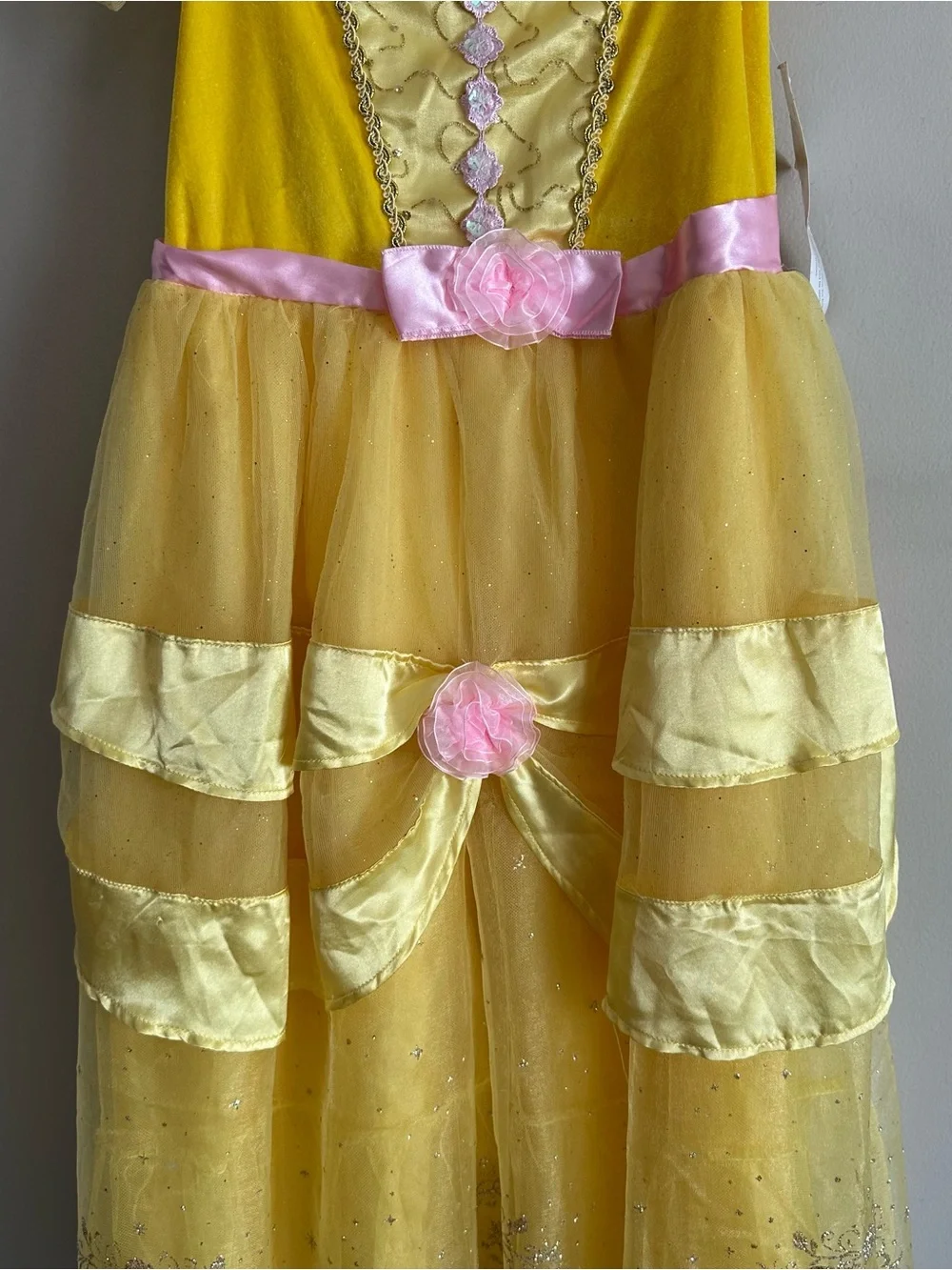 NWT Disney Store Princess Belle Dress Beauty & The Beast Costume Girls Large 10